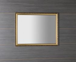 BOHEMIA lustro w drewnianej ramie 686x886mm, złoto