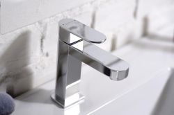 GLAM bateria umywalkowa niska, bez odpływu, chrom
