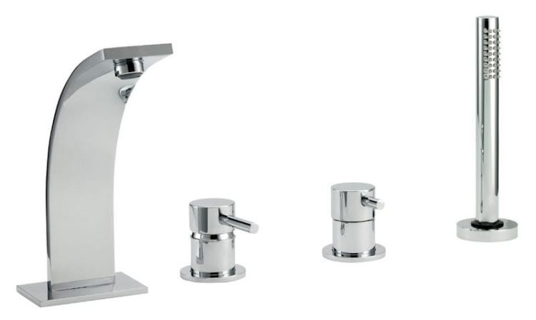 THOR bateria wannowa 4 - elementowa, chrom