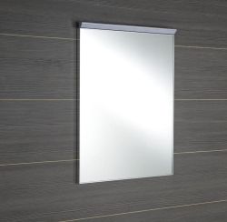 BORA lustro w ramie 600x800mm z oświetleniem i z przełącznikiem LED, chrom