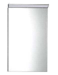 BORA lustro w ramie 400x600mm z oświetleniemi i z przełącznikiem LED, chrom