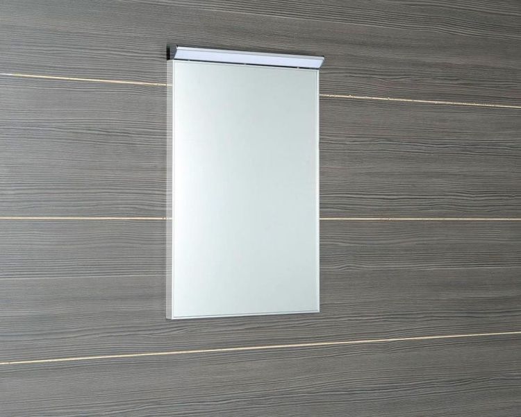 BORA lustro w ramie 400x600mm z oświetleniemi i z przełącznikiem LED, chrom