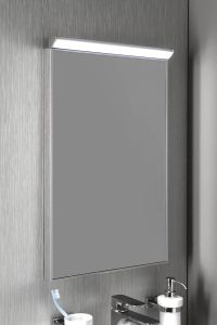 BORA lustro w ramie 400x600mm z oświetleniemi i z przełącznikiem LED, chrom