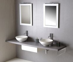 AVICE konsola metalowa 490x200x35mm, srebrny, prawy