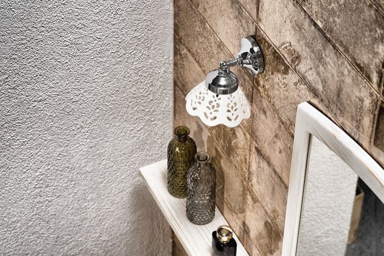 TRAPANI oświetlenie E14 40W, 230V, ceramiczne, chrom