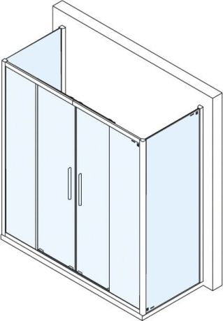 Przejdź do produktu LUCIS LINE kabina prysznicowa trójścienna 1500x700x700mm
