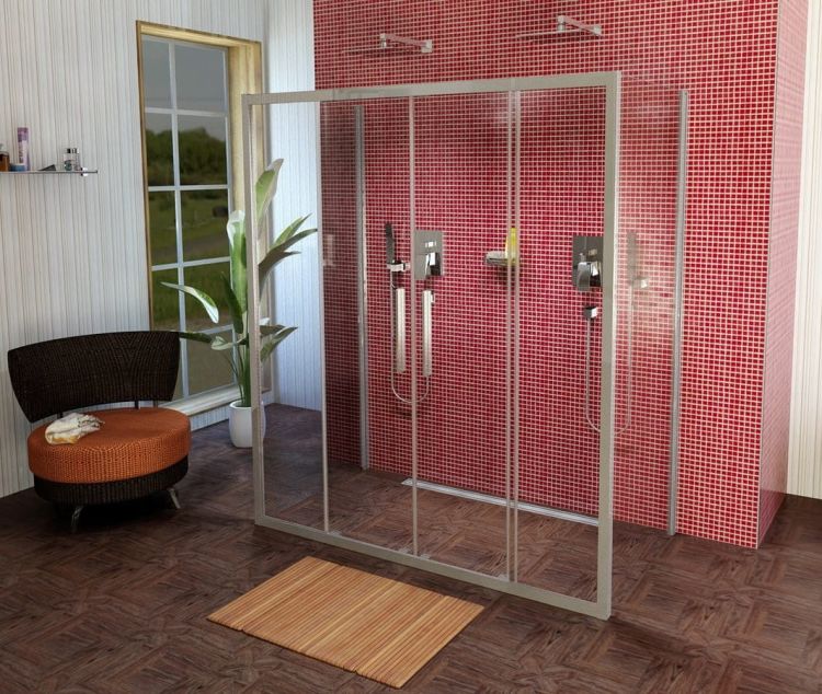 Lucis Line kabina prysznicowa trzyścienna 1500x1000x1000mm