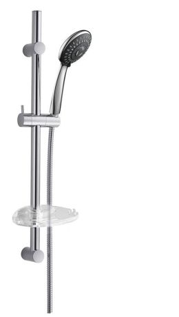 Przejdź do produktu ALEX zestaw prysznicowy z mydelniczką, uchwyt przesuwny, 810mm, chrom
