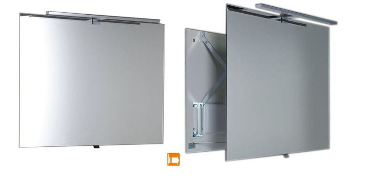TIRA lustro przesuwne z oświetleniem LED 800x600x54-356mm