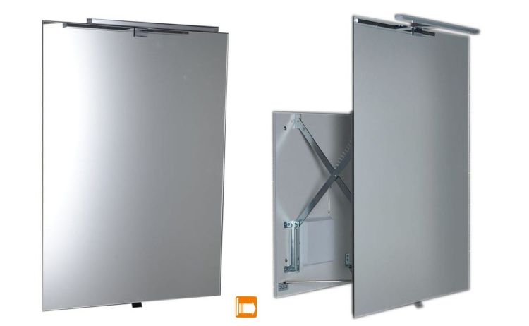 TIRA lustro przesuwne z oświetleniem LED  600x800x54-356mm