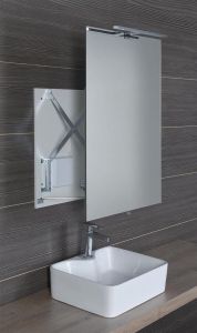 TIRA lustro przesuwne z oświetleniem LED  600x800x54-356mm