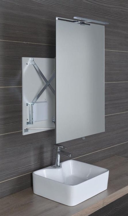 TIRA lustro przesuwne z oświetleniem LED  600x800x54-356mm