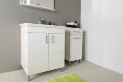 VEGA szafka dolna z koszem 40x78x31cm, biała