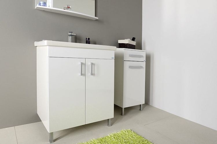 VEGA szafka dolna z koszem 40x78x31cm, biała