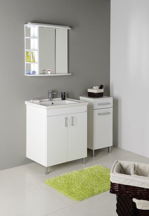 VEGA szafka dolna z koszem 40x78x31cm, biała