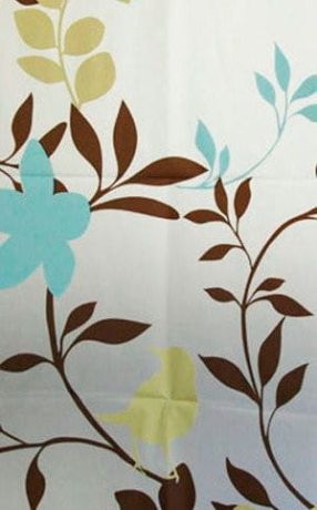 Przejdź do produktu Zasłonka prysznicowa 180x180cm, PEVA, kwiecista