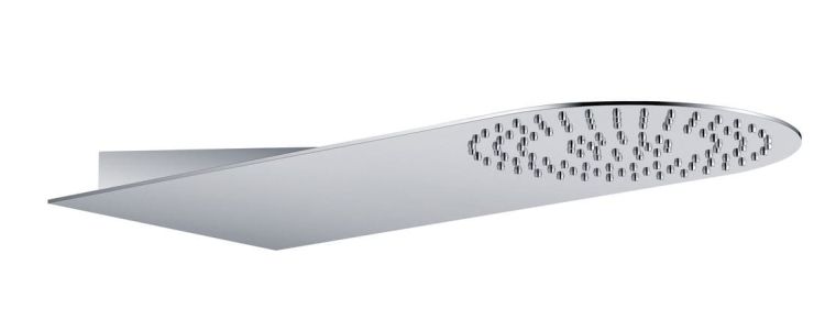 SLIM deszczownia ścienna 220x500x2,4mm, okrągła, stal nierdzewna polerowana