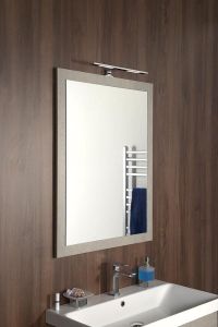 LARGO Lustro w ramie 700x900x28mm, dąb srebrny