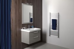 LARGO Lustro w ramie 700x900x28mm, dąb srebrny