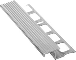Profil schodowy Z10, matowe aluminium, L 250cm, 10mm