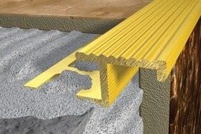 Profil schodowy Z10, matowe aluminium, L 250cm, 10mm