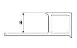 Przejdź do produktu Profil narożny typ H, 250cm, 10mm, aluminium anodowane mat