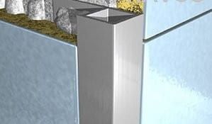 Profil kątowy H, aluminium oksydowane matowe, L250cm, 8mm
