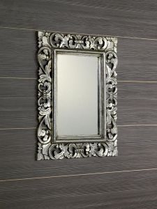 SAMBLUNG Lustro w ramie, 60x80cm, srebro Antique