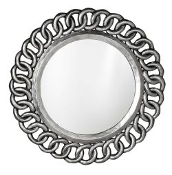 CERCLE Lustro w ramie, 80x80cm, srebro Antique