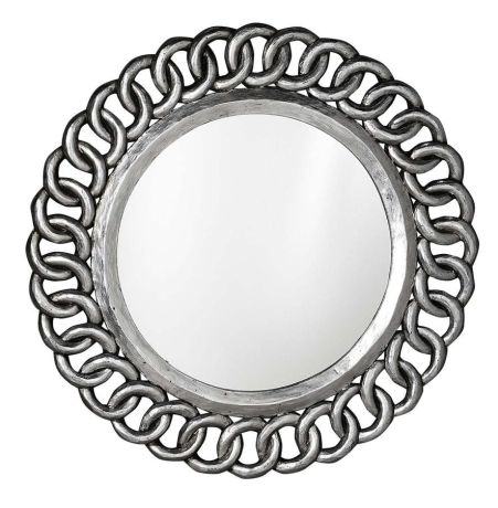 Przejdź do produktu CERCLE Lustro w ramie, 80x80cm, srebro Antique