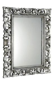SCULE Lustro w ramie, 70x100cm, srebro Antique