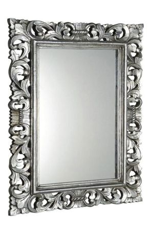 Przejdź do produktu SCULE Lustro w ramie, 70x100cm, srebrny