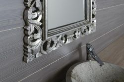 SCULE Lustro w ramie, 70x100cm, srebro Antique