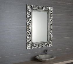 SCULE Lustro w ramie, 70x100cm, srebro Antique