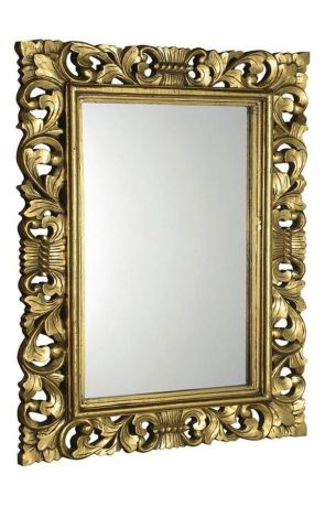 Przejdź do produktu SCULE Lustro w ramie, 70x100cm, złoty