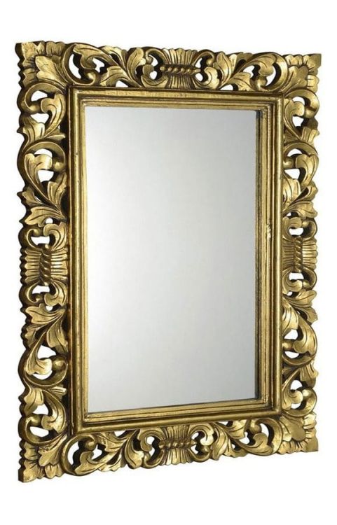 SCULE Lustro w ramie, 70x100cm, złoto Antique