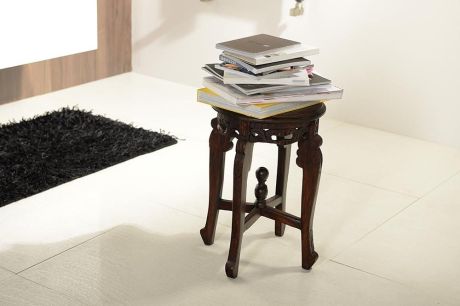 Przejdź do produktu BALI taboret 30x45cm, ciemny brąz