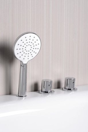 Przejdź do produktu GO bateria na brzeg wanny dwuelementowa, termostatyczna, chrom