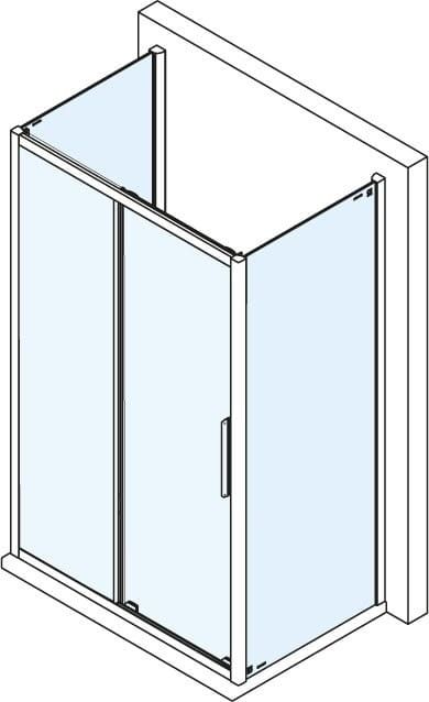 Lucis Line kabina prysznicowa trzyścienna 1100x700x700mm wariant L/P