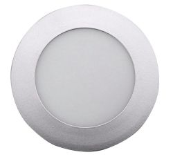 START LED oświetlenie sufitowe, 6W, 230V, 120mm, dzienna biel, 390lm, srebrna