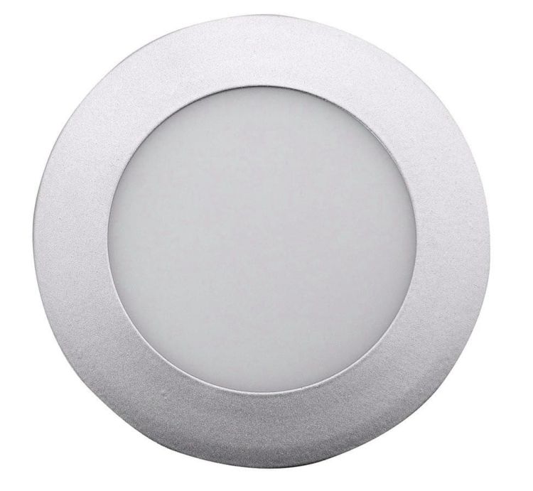 START LED oświetlenie sufitowe, 6W, 230V, 120mm, dzienna biel, 390lm, srebrna