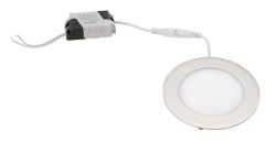 START LED oświetlenie sufitowe, 6W, 230V, 120mm, dzienna biel, 390lm, srebrna