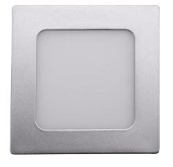START LED oświetlenie sufitowe, 6W, 230V, 120x120mm, dzienna biel, 430lm,srebrna