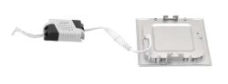START LED oświetlenie sufitowe, 6W, 230V, 120x120mm, dzienna biel, 430lm,srebrna