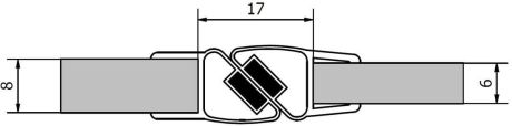 Przejdź do produktu Zestaw dwóch magnetycznych uszczelek, dł. 2000mm na 6mm a 8mm szklo