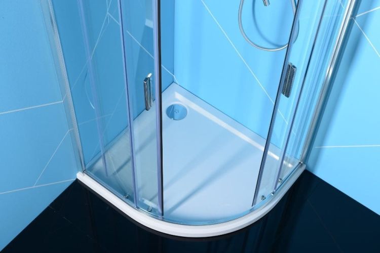 EASY LINE kabina prysznicowa półokrągła 1000x800mm, L/R, szkło czyste