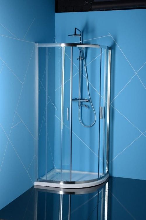 EASY LINE kabina prysznicowa półokrągła 1000x800mm, L/R, szkło czyste