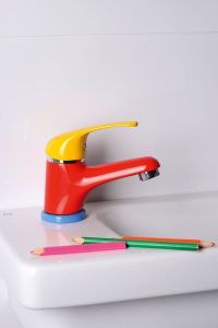 KID bateria umywalkowa bez odpływu, farby/chrom