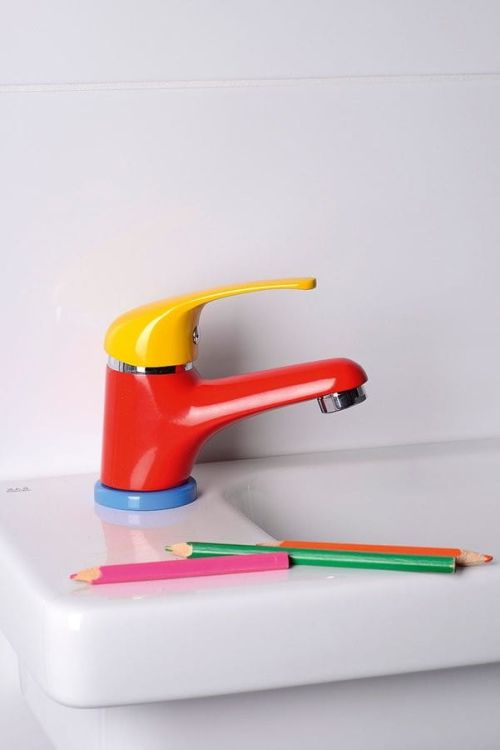 KID bateria umywalkowa bez odpływu, farby/chrom