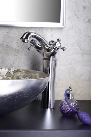 Przejdź do produktu ANTEA bateria umywalkowa wysoka z odpływem, wysokość 245mm, chrom